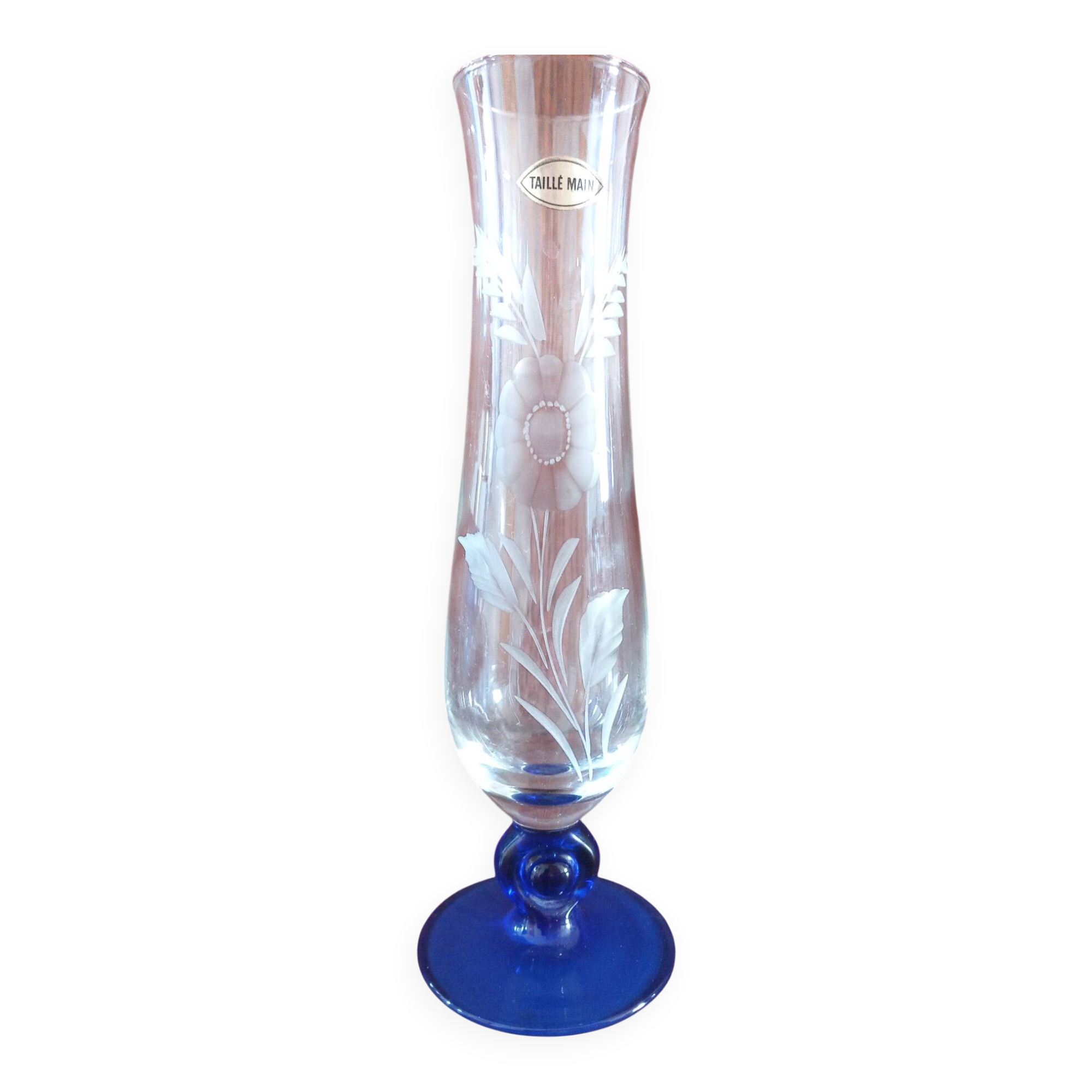 Vase baccarat taillé main