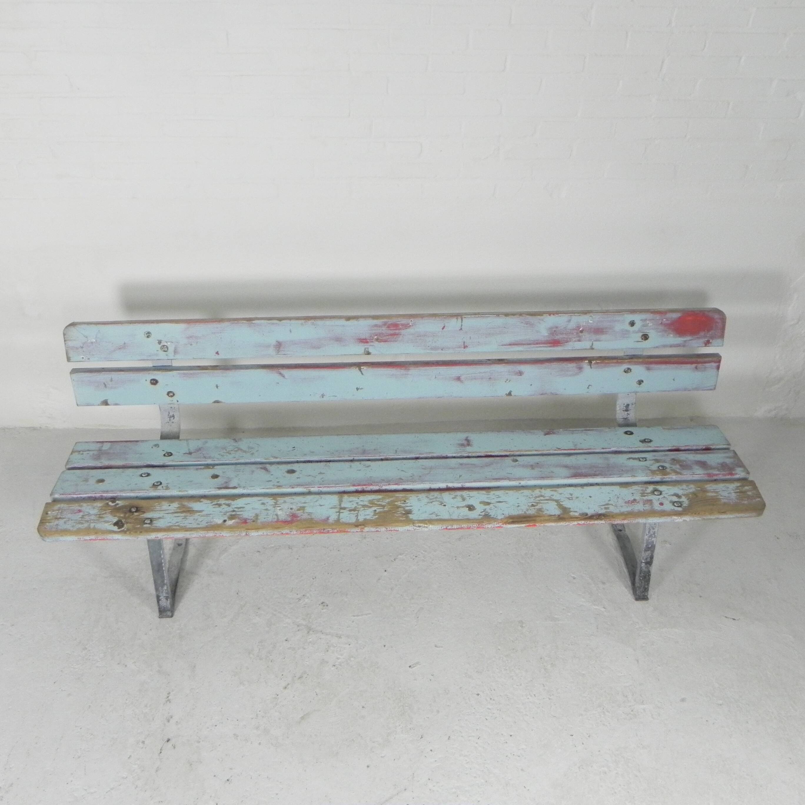 Tough, industrial sofa, 2 meters long, 1960s