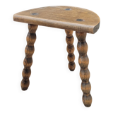 Stool tripod feet balls patina