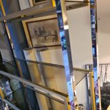 Vintage chrome and brass floor