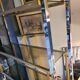 Etagere vintage chrome et laiton