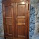 18th-century French antique cherry wood wardrobe – Rustic sideboard