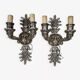 Paire d'appliques murales italiennes vintage