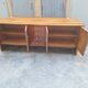 Vintage Sideboard in in Walnut Root and Maple Wood with Brass Details, 1940s