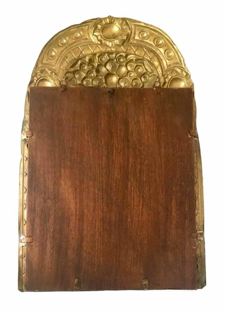 Vintage brass frame mirror