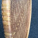 Braided bamboo tray