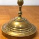 Patinated brass desk lamp, 19th century