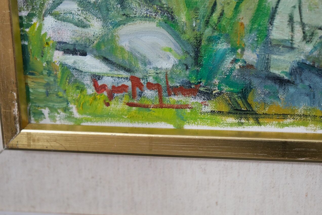 Oil on canvas by Gunnar Herman Berglund 1970