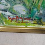 Oil on canvas by Gunnar Herman Berglund 1970