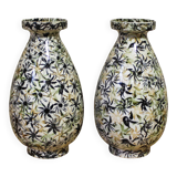 Pair of earthenware vases HBCM Montereau