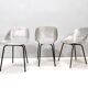 Set of Three Aluminum "Tulipe" Tonneu Chairs by Pierre Guariche, France
