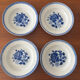 Vintage Luneville deep plate set model Évian – floral decoration