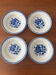 Vintage Luneville deep plate set model Évian – floral decoration