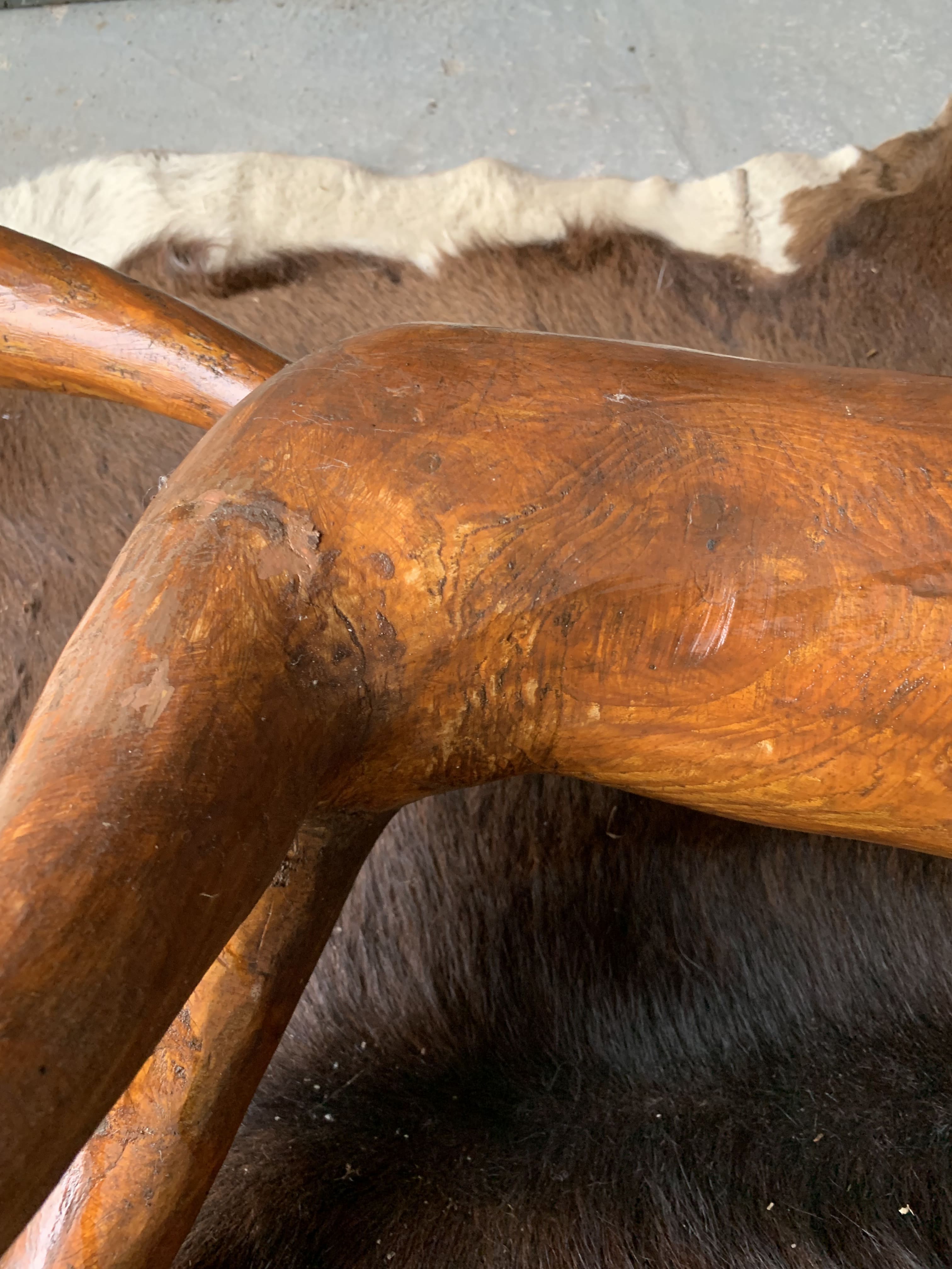Wooden rocking horse