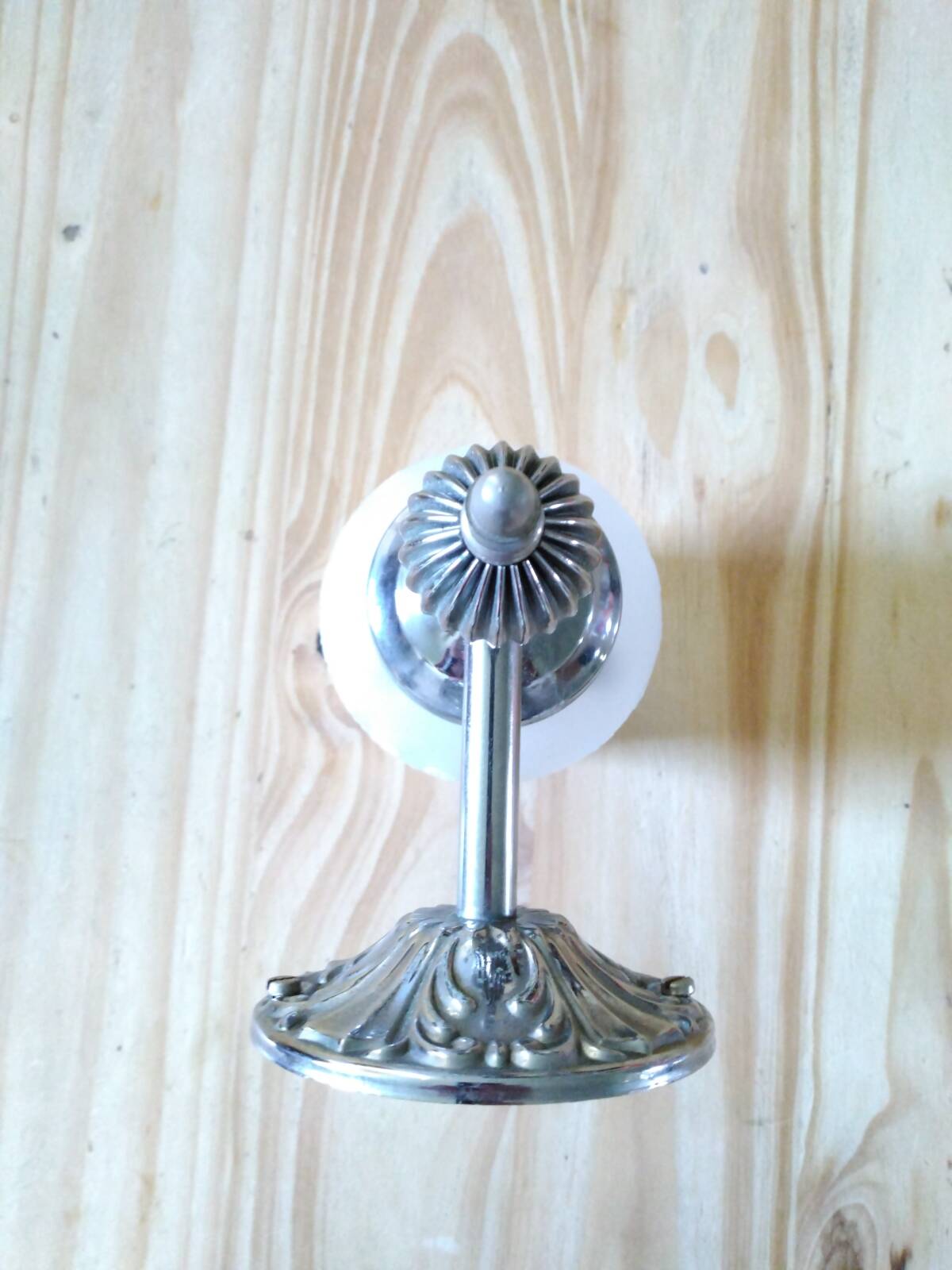 Glass and metal wall lights