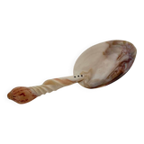 1920 French Antique Mother of Pearl and Shell Large Spoon