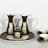 Mid-century ceramic teapot set by Alfa Ceramiche, Italy 1950s