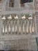 Set of 10 antique silver-plated cutlery