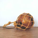 Float lamp peach amber ball