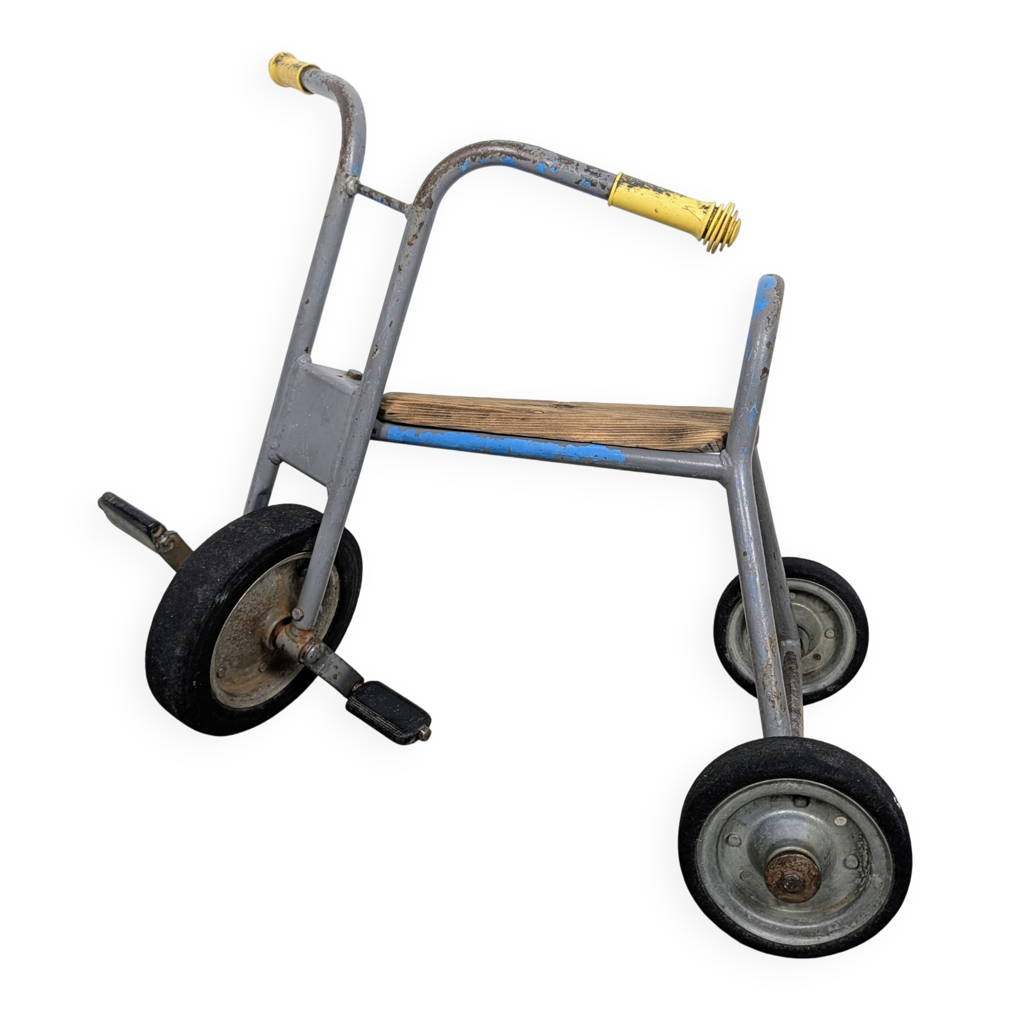 Tricycle vintage métal et bois