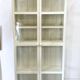 Armoire vitrine blanche murale