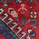 Handwoven geometric vintage runner rug long persian carpet -105x300cm