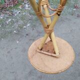 Rattan side table