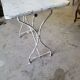Table de jardin en metal et bois