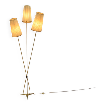 1960s design three-armed floor lamp