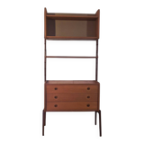 Freestanding teak storage unit, Vintage Scandinavian 1960s
