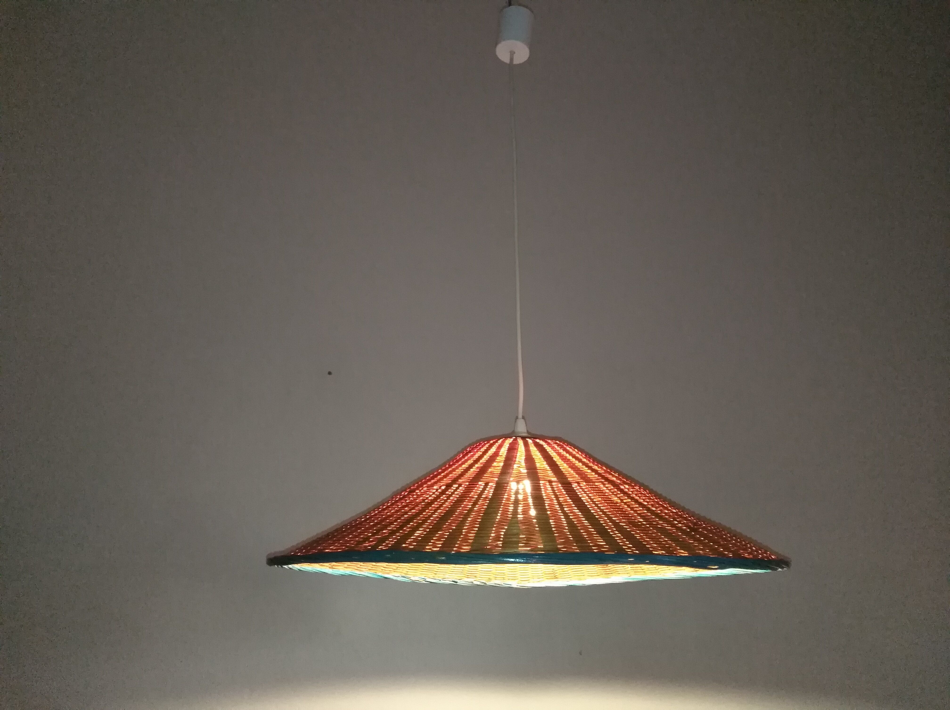 Rattan hanging lamp from the 60/70