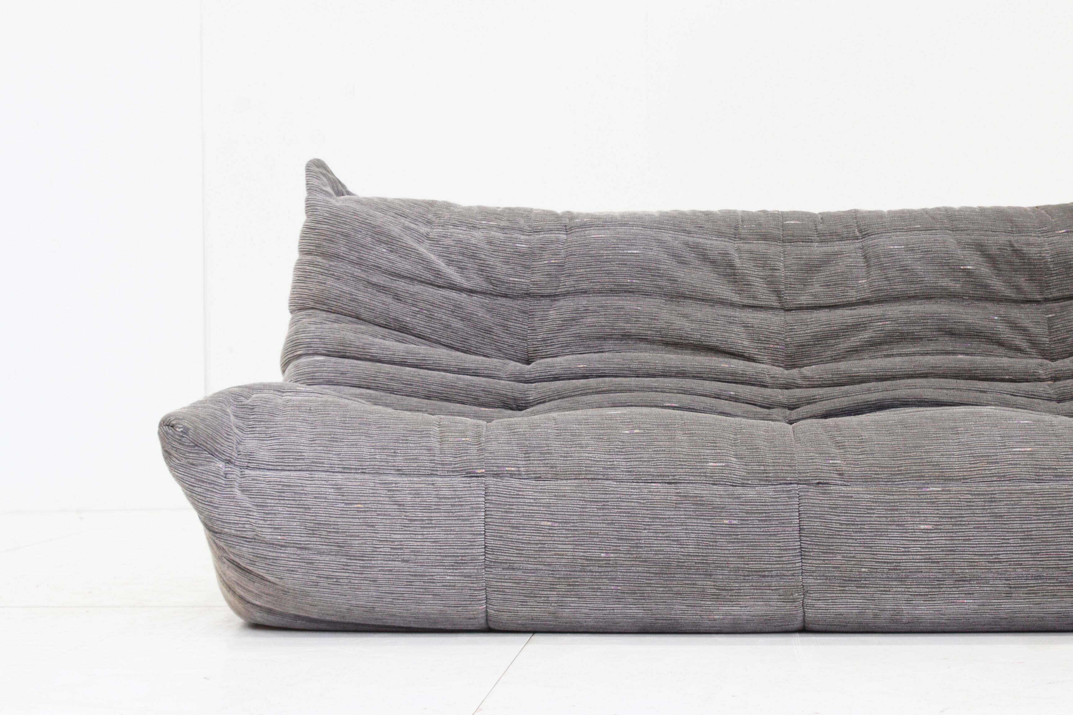 Vintage Ligne Roset Togo 3 seater sofa by Michel Ducaroy