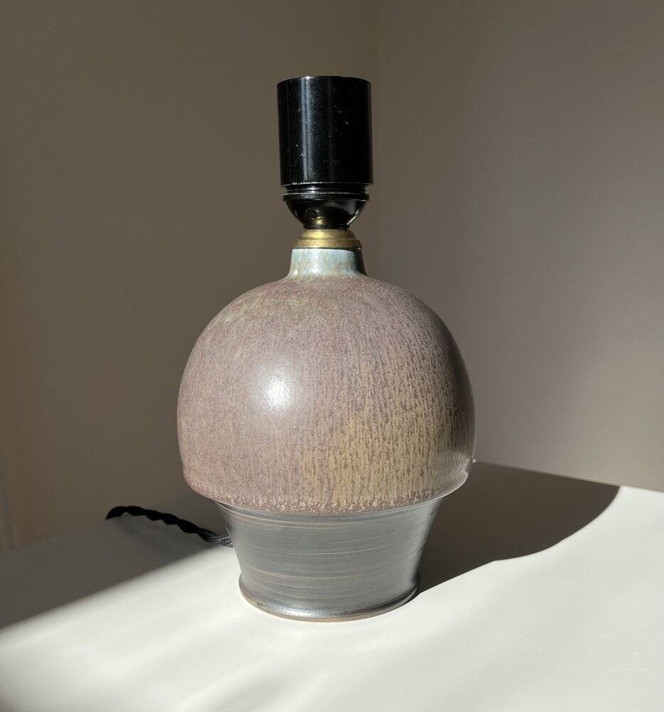 Studio ceramic table lamp by Hertha Bengtsson, sweden 1960s