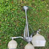 Art Deco 4-flame chandelier