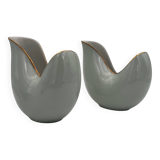 Rosenthal Selb Germany - Two "Banana Ship" vases by Hans Wohlrab for Rosenthal - 1956