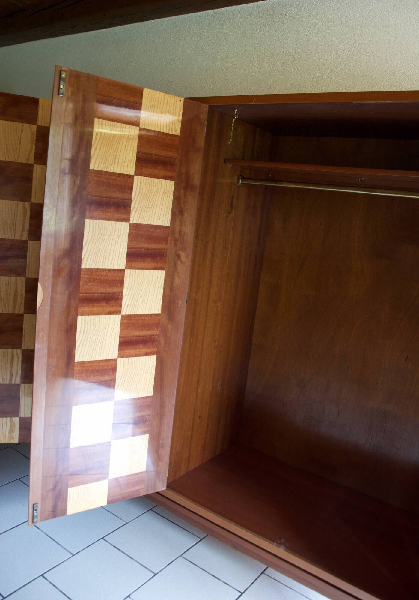 Lasted wooden wardrobe from the 70s