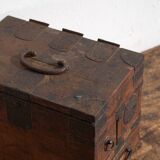 Antique Japanese chest with drawers and ironwork – portable tansu – Meiji–Taishō period (c. 1880–1920)