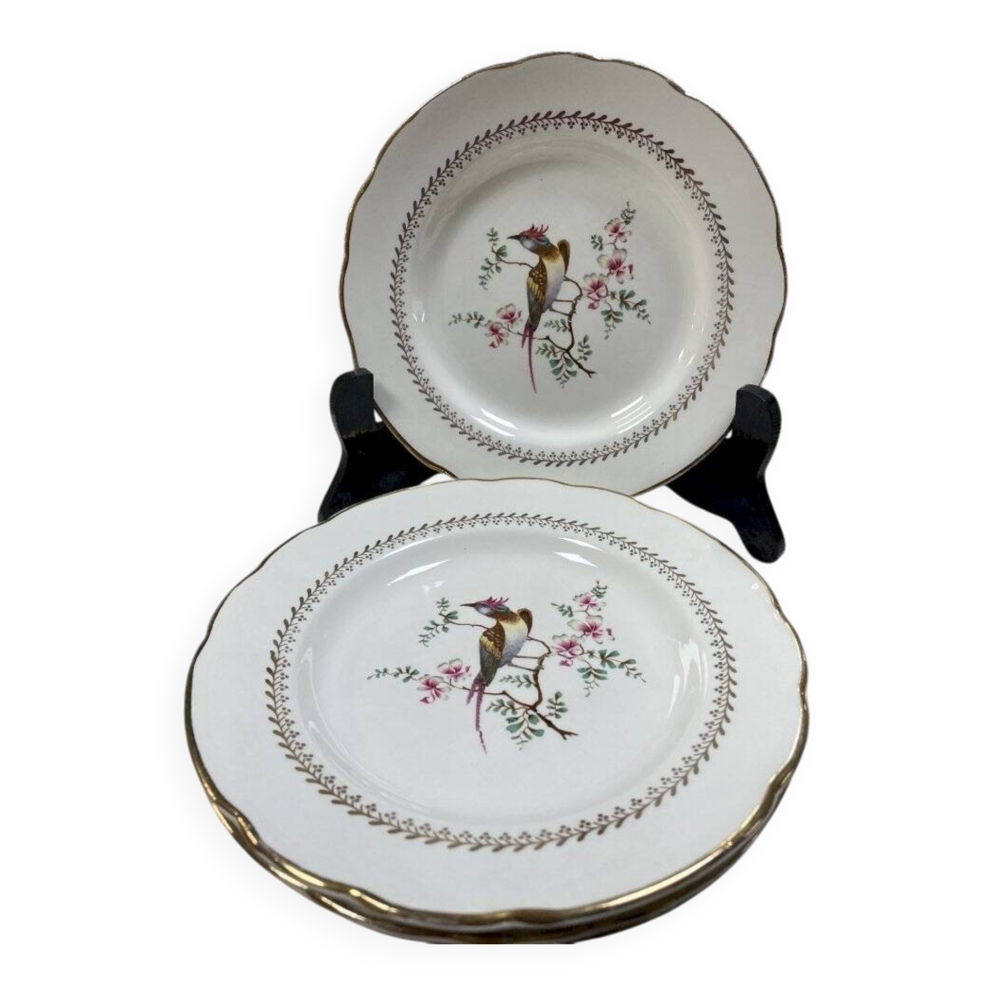 Set of 4 dessert plates Gien model Tokio diameter 18.5 cm