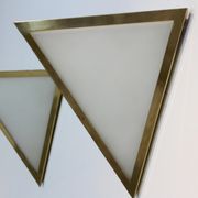 Ensemble d'ppliques de Glashütte Limburg  Allemagne 1970