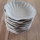 9 scallop shells in glazed stoneware