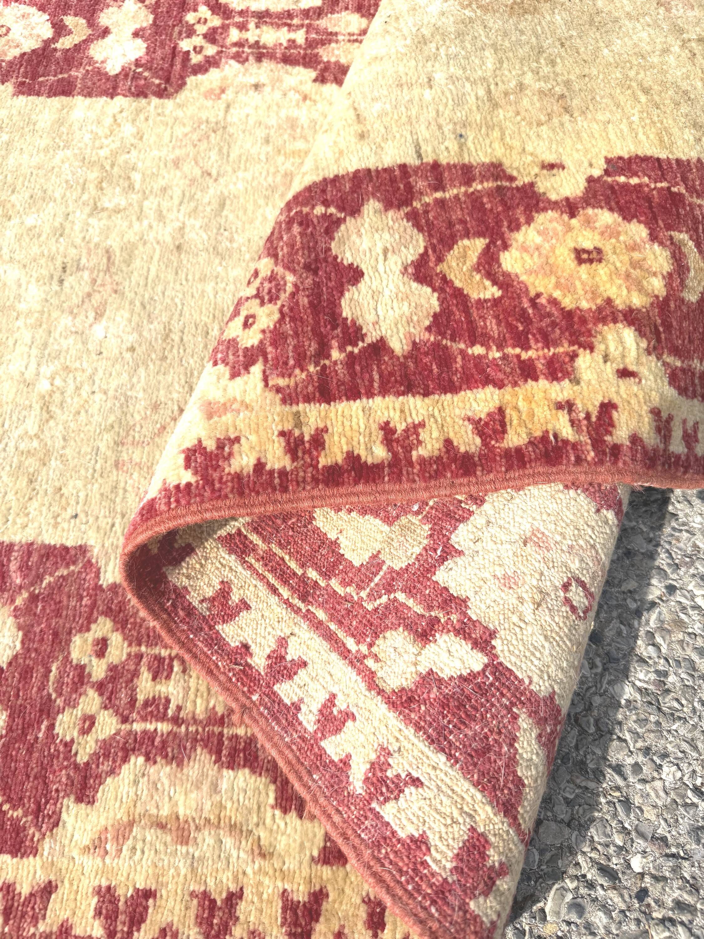 Afghan Chobi Ziegler hand-knotted rug: 2.14 x 0.79 metres