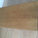 Vintage wood and rattan chest