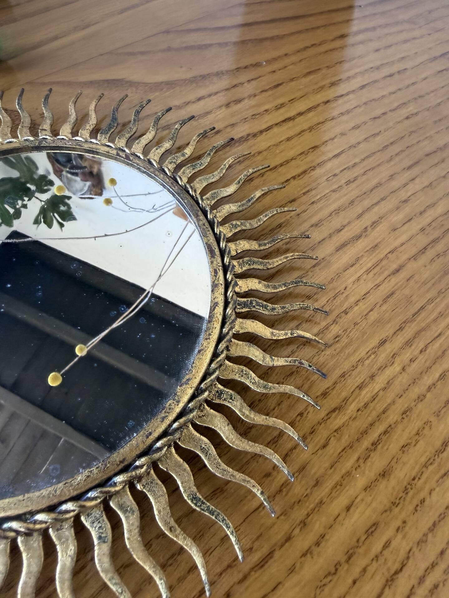 Sun mirror or patinated XS
