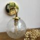 Vintage glass globe wall sconce