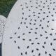 White wrought iron garden furniture