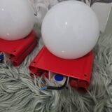 Pair of space age wall lights