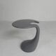 Vintage table design, side table with organic shapes, 90s.