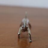 Set of 12 vintage knife rests, in silver metal