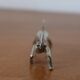 Set of 12 vintage knife rests, in silver metal