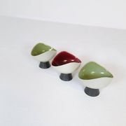 Mid-century modern set of 3 Bahia bowls by Carl-Harry Stålhane, Rörstrand, Sweden.